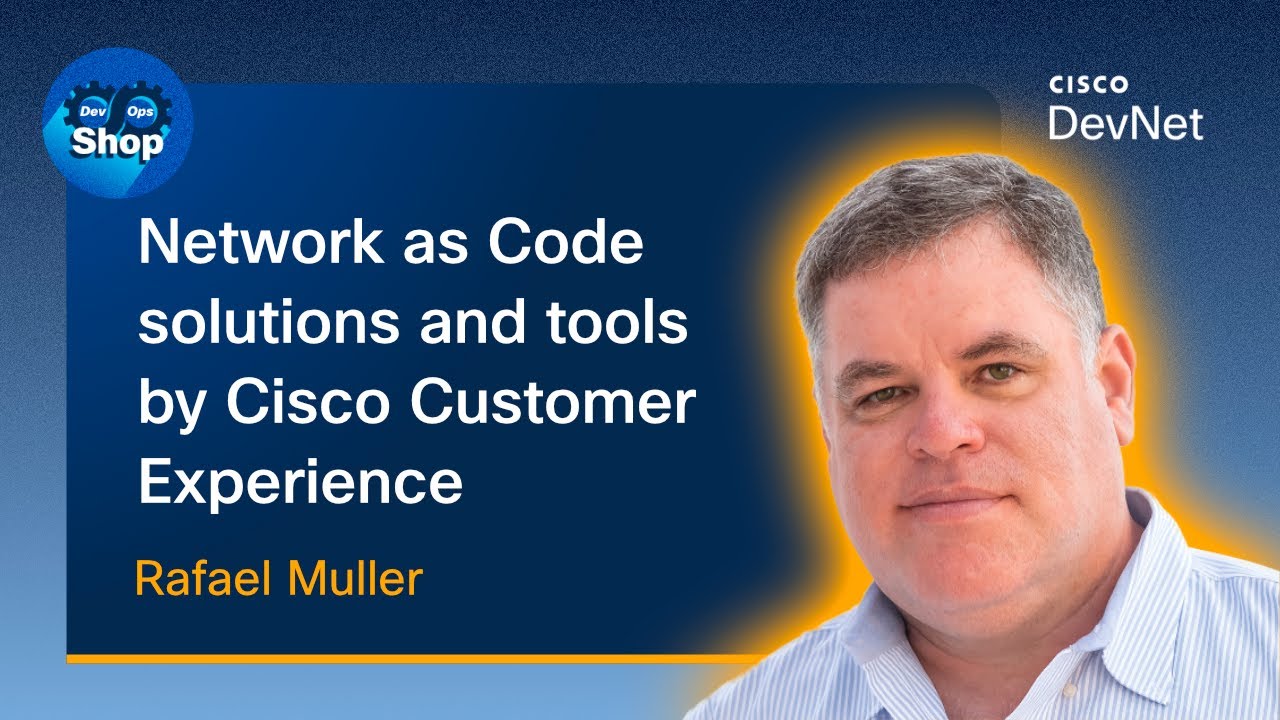 CiscoDevNet's tweet card. Network as Code solutions and tools by Cisco Customer Experience