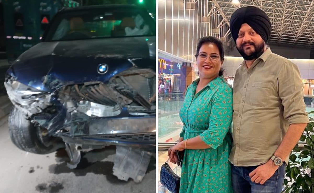 firey_panda's tweet card. On Sunday, Navjot Singh, Deputy Secretary in the Department of Economic Affairs under the Ministry of Finance, along with his wife, Sandeep Kaur, was returning home on his bike from Bangla Sahib...