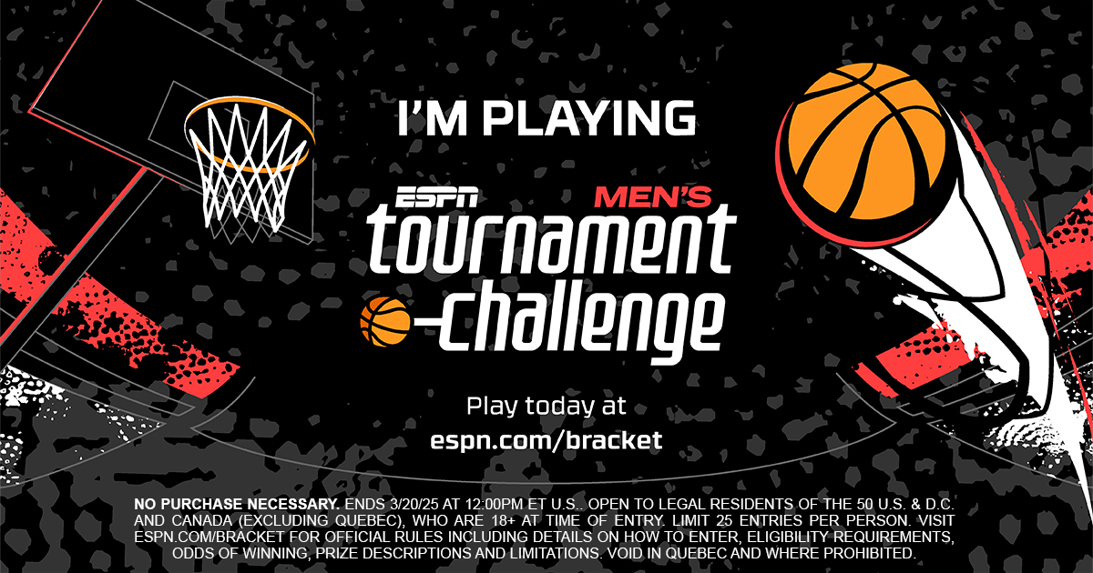 Lcapppy's tweet card. You've been invited to join Big East MM bracket and play ESPN's Men's Tournament Challenge