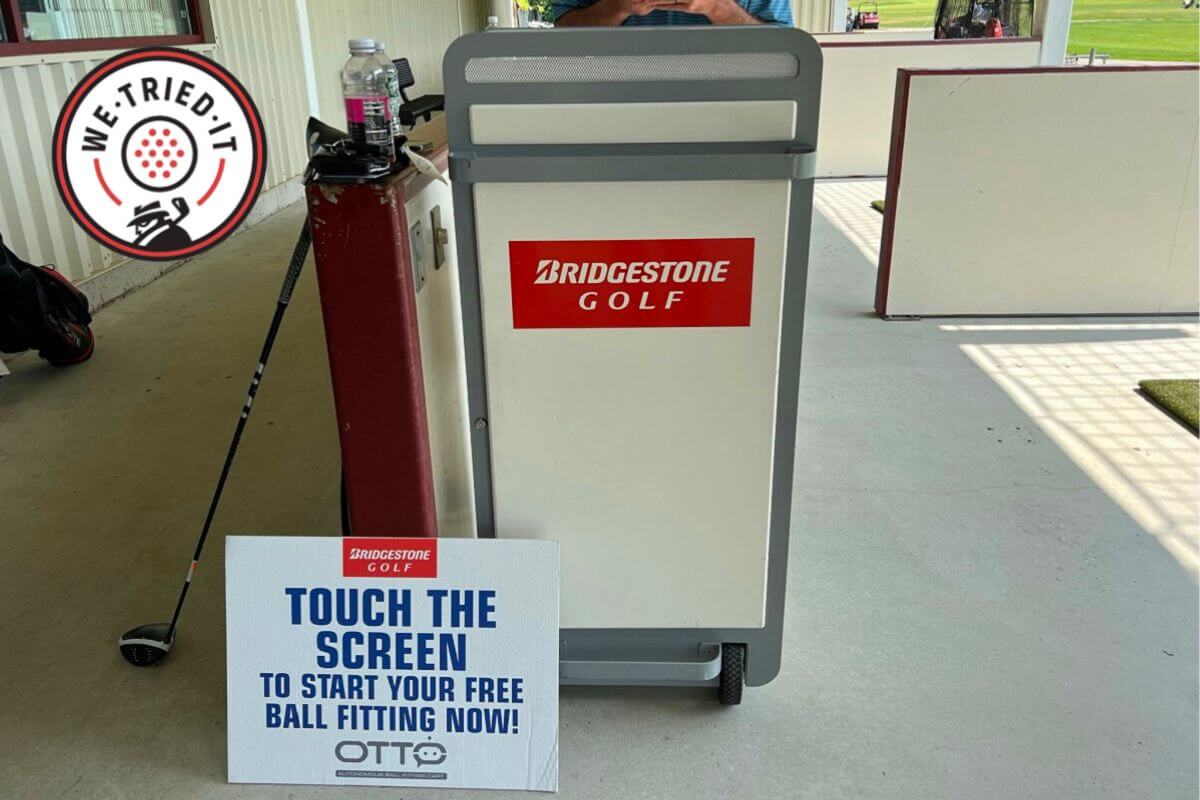 FlightScopeGolf's tweet card. Ball fitting on wheels?