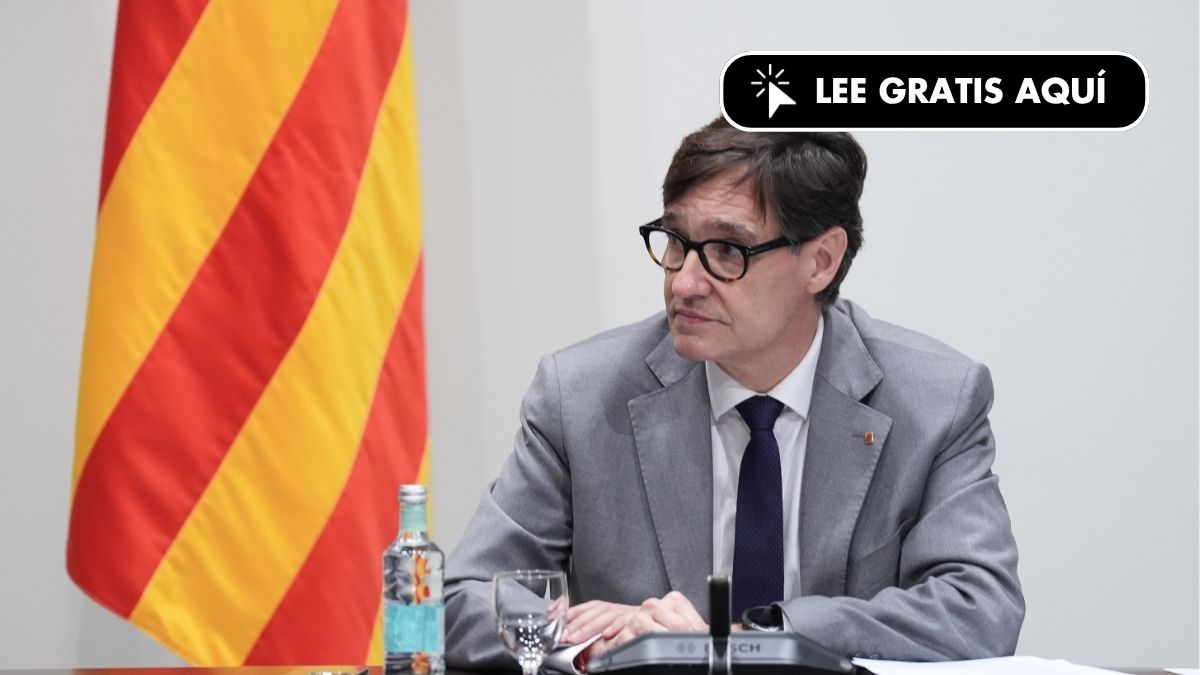 TheObjective_es's tweet card. El presidente de la Generalitat de Cataluña, Salvador Illa, ha asegurado este domingo que irá «hasta el final» para impedir que se ponga en riesgo la