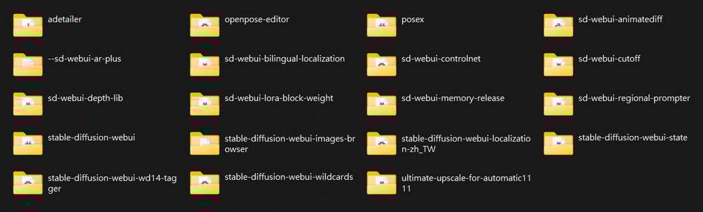 qwe987299's tweet card. 裡面包了許多萌芽站長推薦的擴充功能。如果有能力且有意願，歡迎小額贊助我們。包含的擴充功能（共 19 個）：--sd-webui-ar-plus adetailer openpose-editor posex sd-webui-animatediff sd-webui-bilingual-localization sd-webui-controlnet sd-webui-cutoff sd-w...