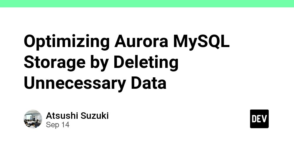 prod42net's tweet card. A table in our Aurora MySQL database was consuming approximately 80% (around 400 GB) of the total...