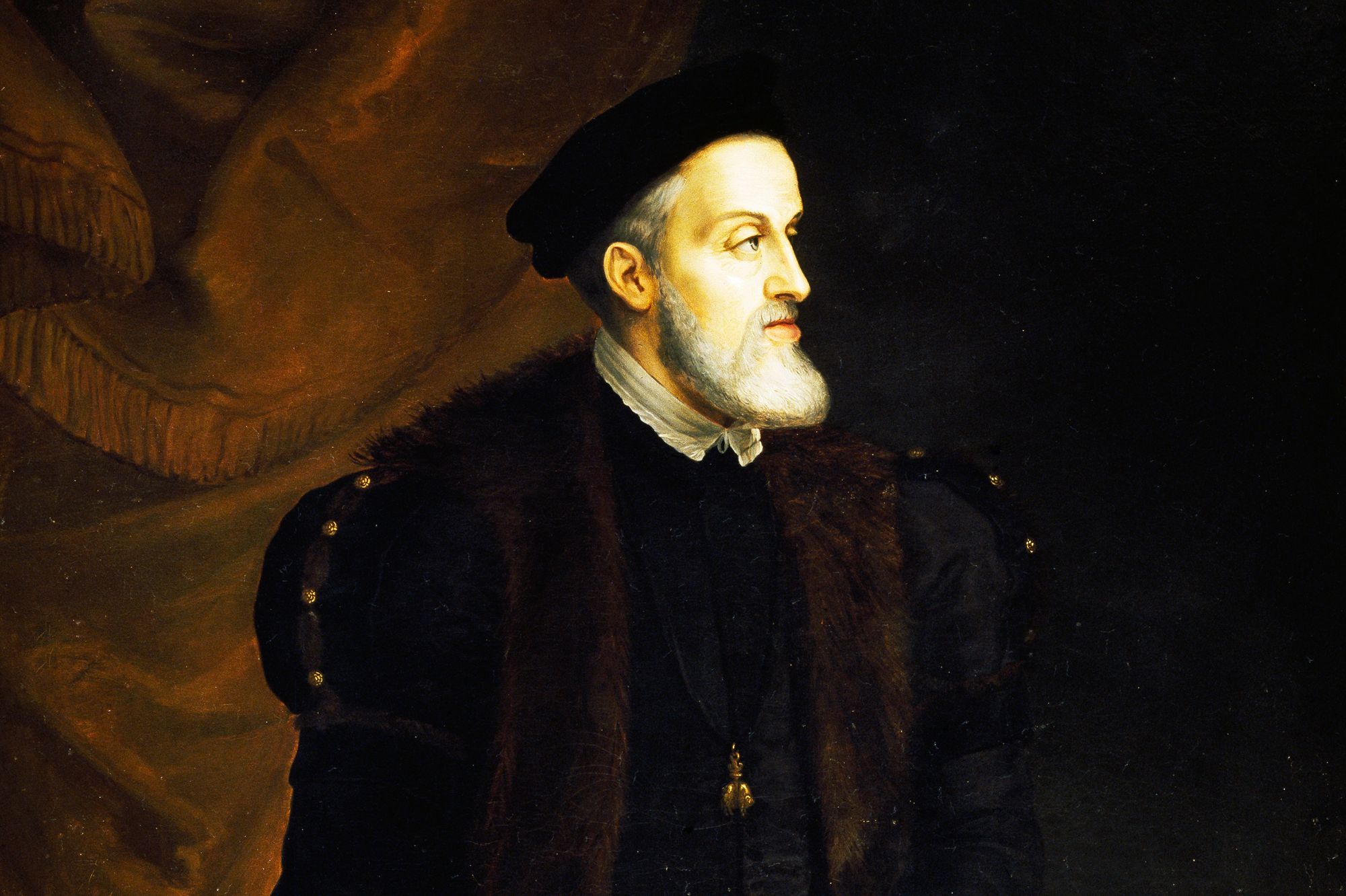 DBonnetBesancon's tweet card. En août 1558, l’ancien empereur du Saint-Empire romain germanique et roi des Espagnes Charles Quint aurait assisté à ses propres obsèques. Explications.