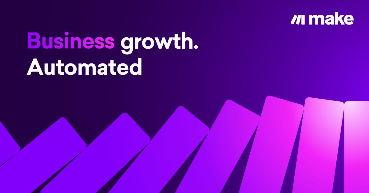 CodeDuelist's tweet card. Automate your work. Make allows you to visually build, scale and automate AI and agentic workflows. User friendly no-code integration tool. Try it now for free!