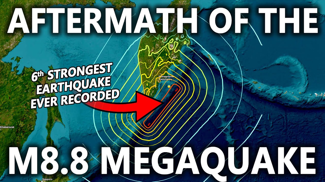 StefanBurnsGeo's tweet card. Russia's M8.8 Megaquake SHORTCIRCUITED The Earth 💥 Here are the...