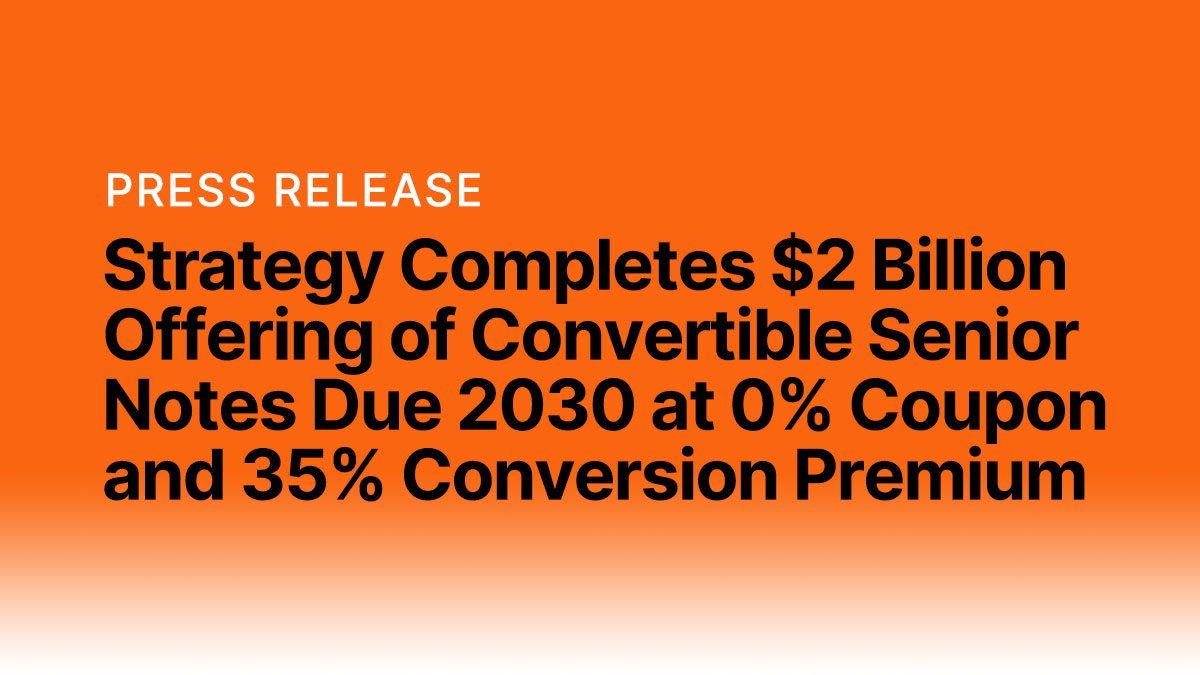 saylor's tweet card. February 24, 2025