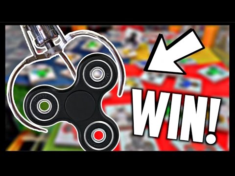 fidgetspin's tweet card. ★Winning Fidget Spinners From The Claw Machine!!! Arcade Crane Game...