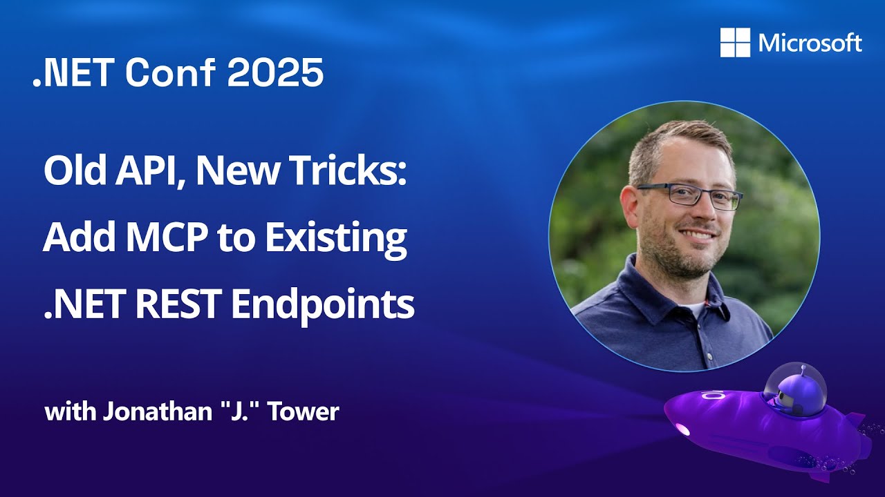 JTowerMI's tweet card. Old API, New Tricks: Add MCP to Existing .NET REST Endpoints