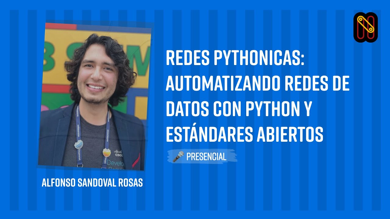 CiscoDevNet's tweet card. Redes Pythonicas: Automatizando Redes de Datos con Python y Estánda...