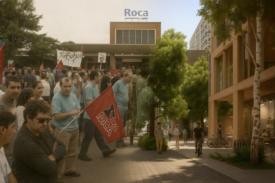 vecinal_ii's tweet card. Adolfo Carballo evoca el pulso perdido de la fábrica Roca y la metamorfosis urbana que convierte la memoria en arquitectura del porvenir. El anuncio llegó como llegan las noticias que ya se intuían:...