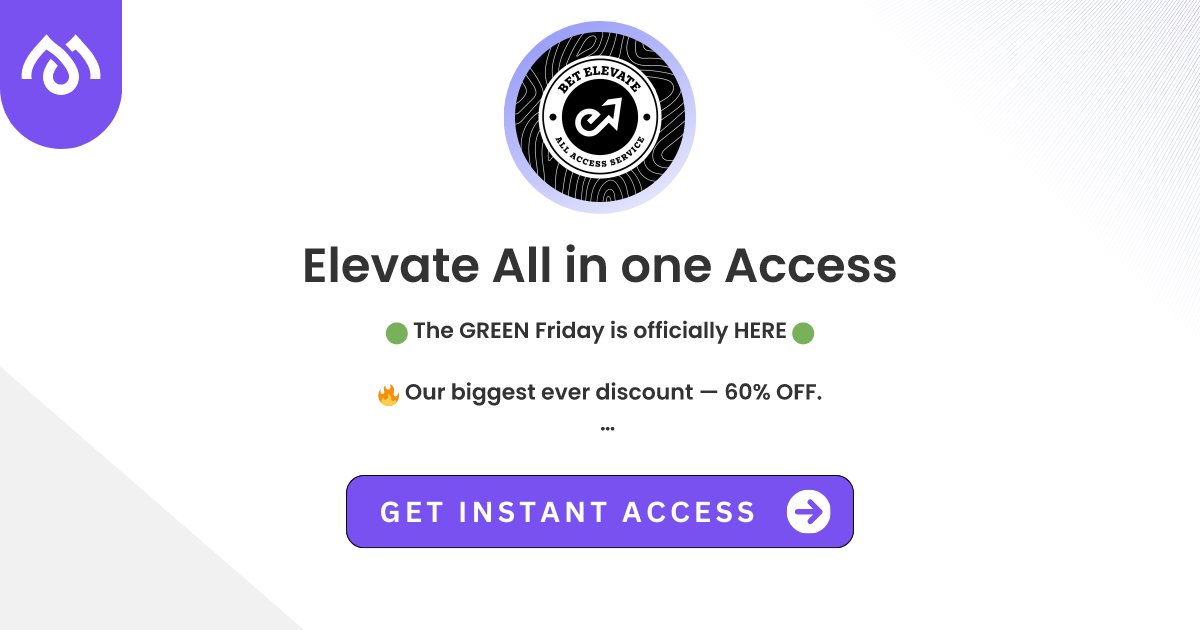 BetElevate's tweet card. Join our community and gain special access to premium content.