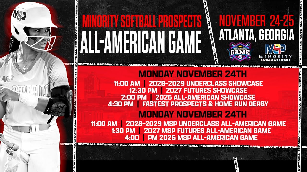 SoleilTate's tweet card. Minority Softball Prospects All American Game