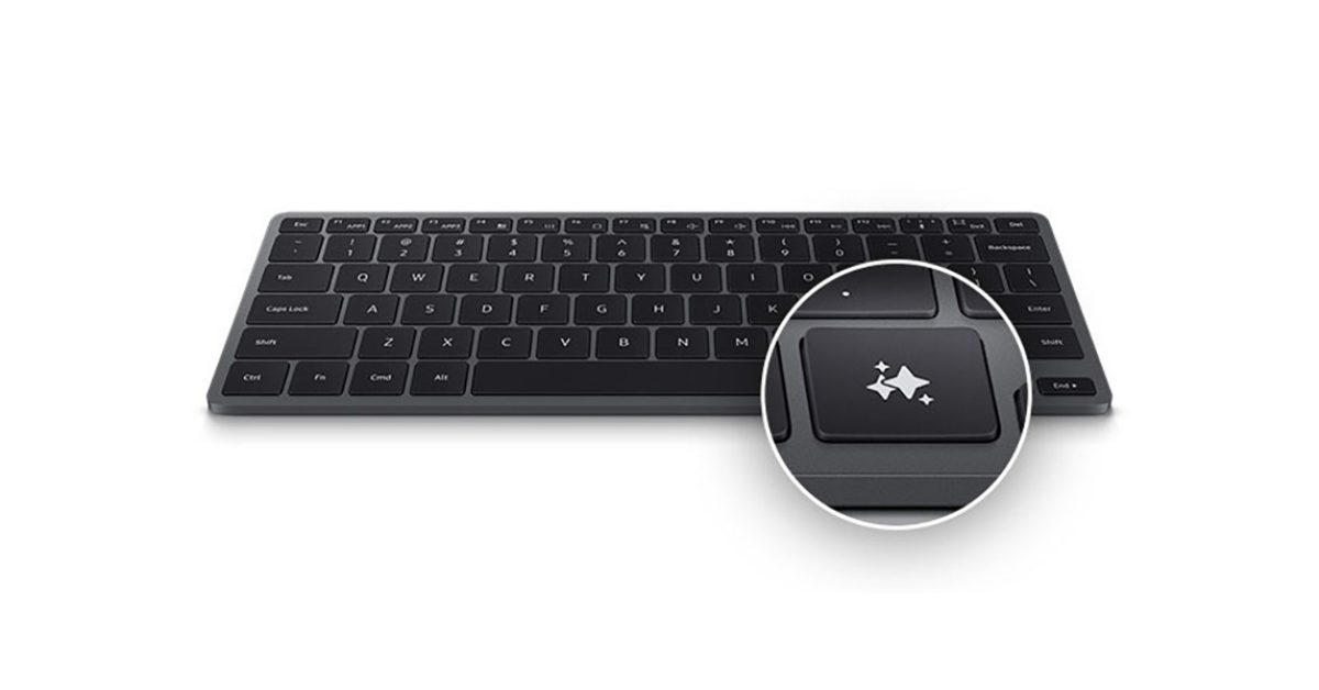 9to5Google's tweet card. Samsung has just launched a new wireless keyboard for Galaxy devices, with the “Smart Keyboard” including a dedicated button for...