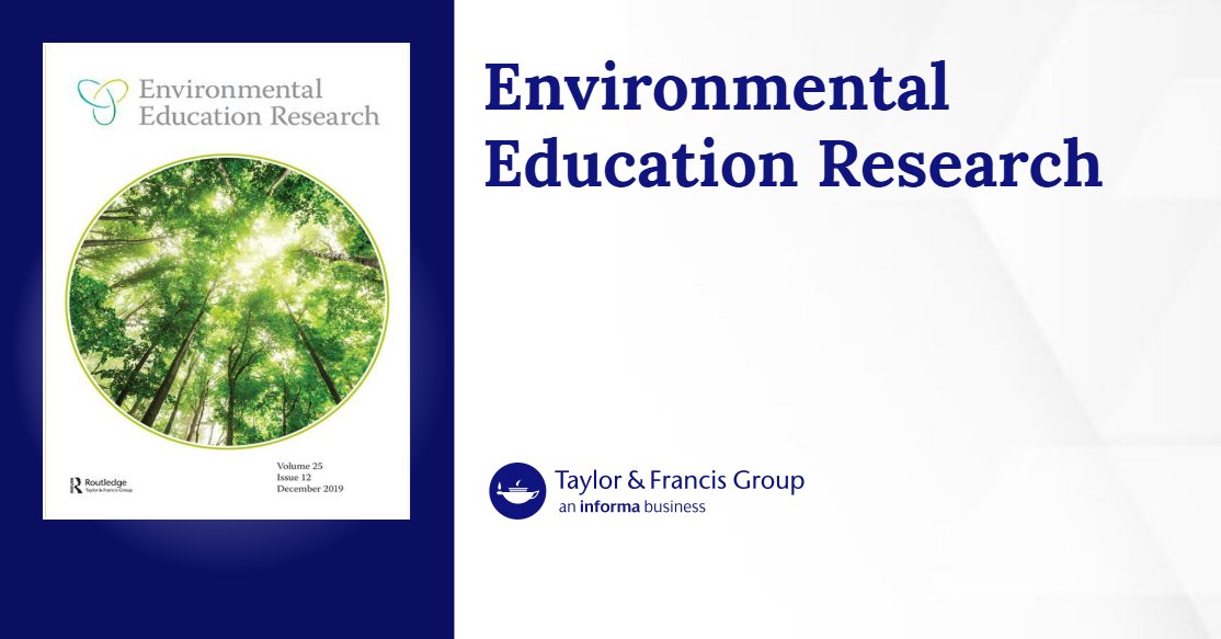 eerjournal's tweet card. Volume 28, Issue 11 of Environmental Education Research