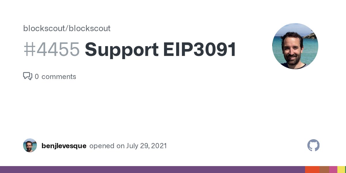 mr_ligi's tweet card. EIP3091 describes a standard for API Routes for Blockchain explorers. Routes that don't follow the standard are, according to this post: /blocks instead of /block /tokens instead of /token A si...