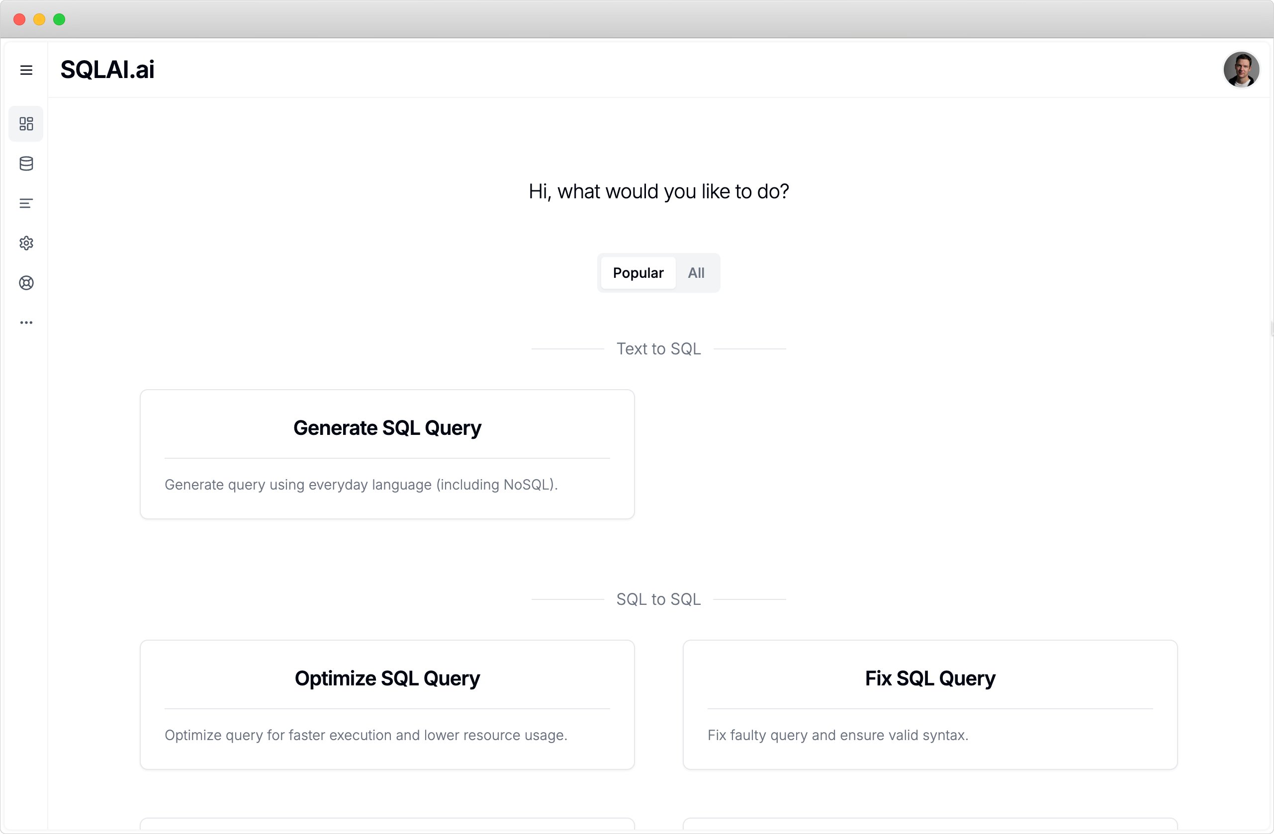 lassekt's tweet card. Generate, optimize, validate, and explain SQL queries and much more with cutting-edge AI for free.