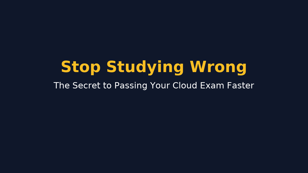 LearnAwsApp's tweet card. Cloud Certification Mastery: Escape Passive Study Traps, Discover Proven Strategies to Pass Exams Faster and Boost Your Tech Career in 2025.