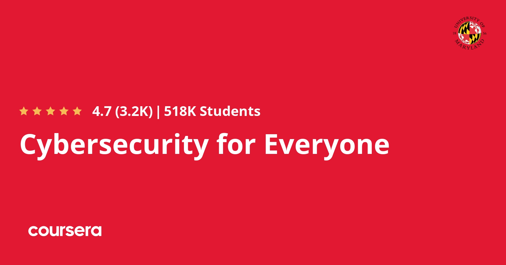 SecurityTrybe's tweet card. Offered by University of Maryland, College Park. ... Enroll for free.