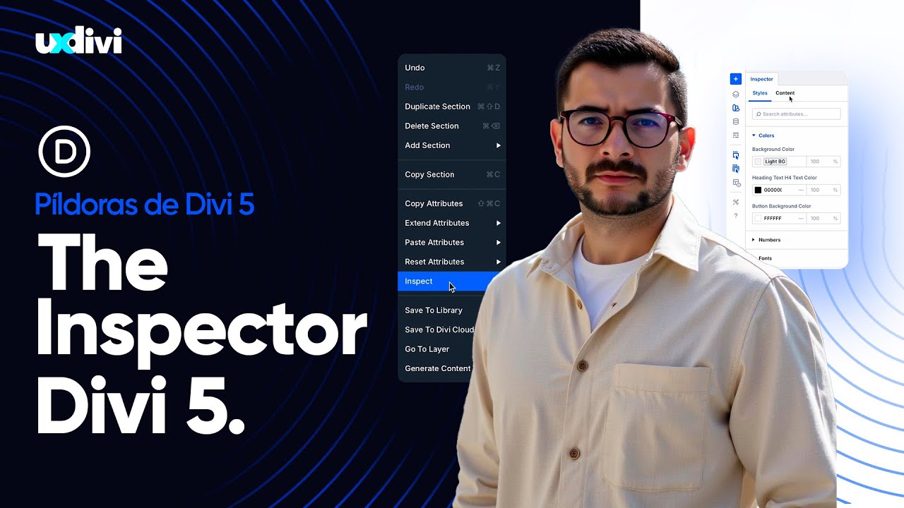 Maldonadoz14's tweet card. 💊 Píldoras de Divi 5: The Inspector — La nueva forma de inspeccionar...