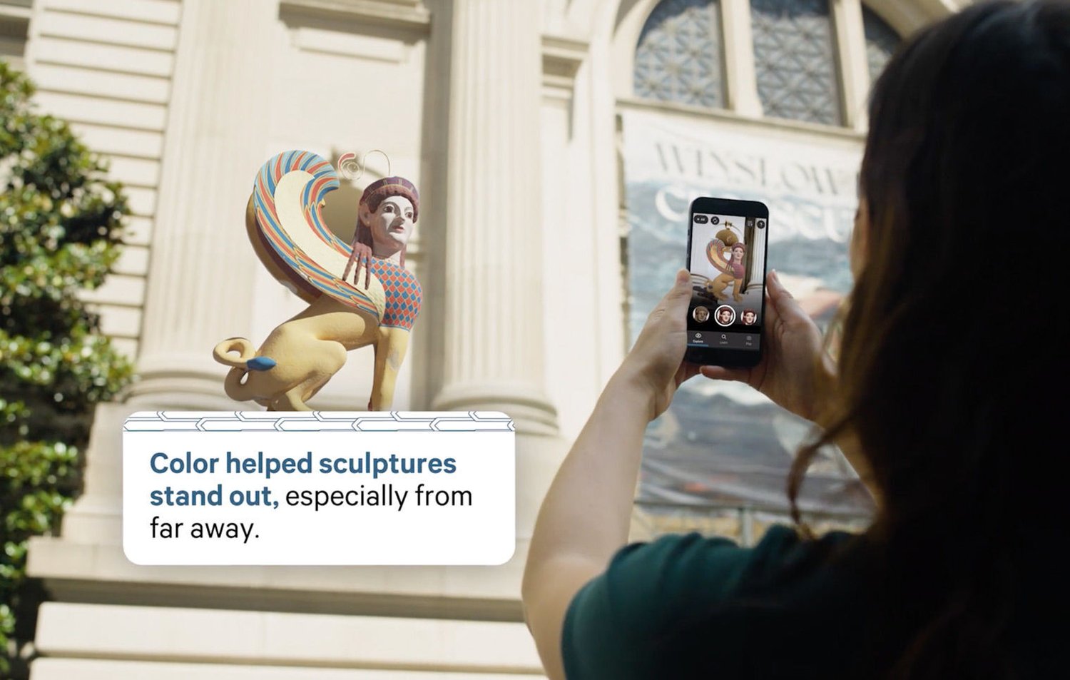 the8thwall's tweet card. Explore the use of color in ancient sculptures and see how they exist at The Met today with this WebAR experience