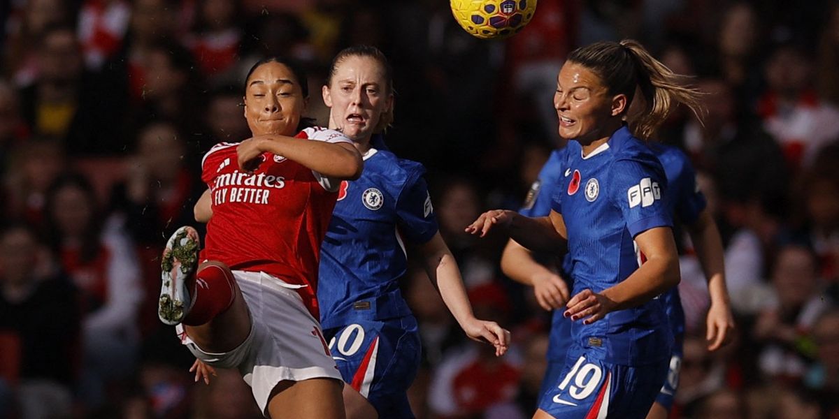GBNEWS's tweet card. Arsenal vs Chelsea was viewed by over 700,000 last season in the Women's Super League