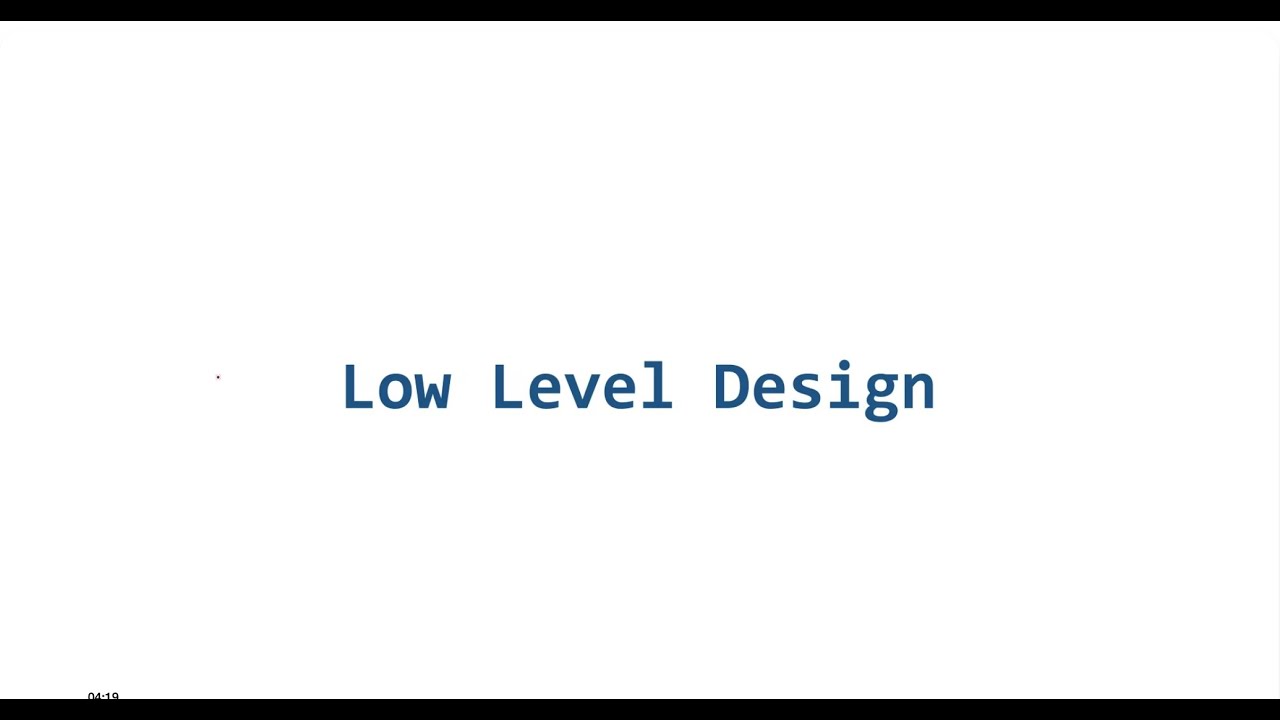gkcs_'s tweet card. What is low-level design?