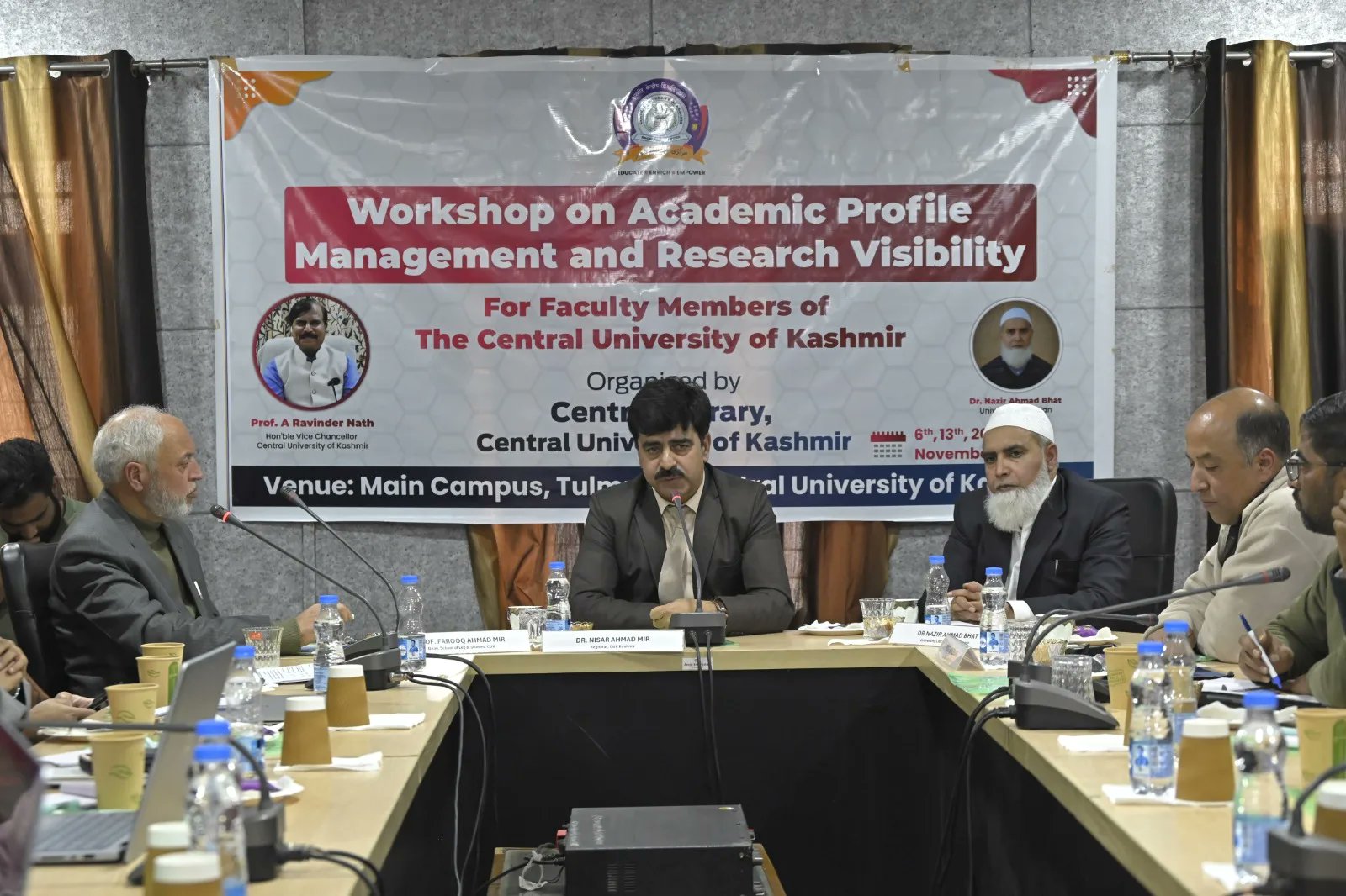 RisingKashmir's tweet card. Ganderbal, Nov 09: Central Library, Central University of Kashmir (CUKashmir) organised a workshop on “Academic Profile Management and Research Visibility” for the varsity’s faculty members at Gree…