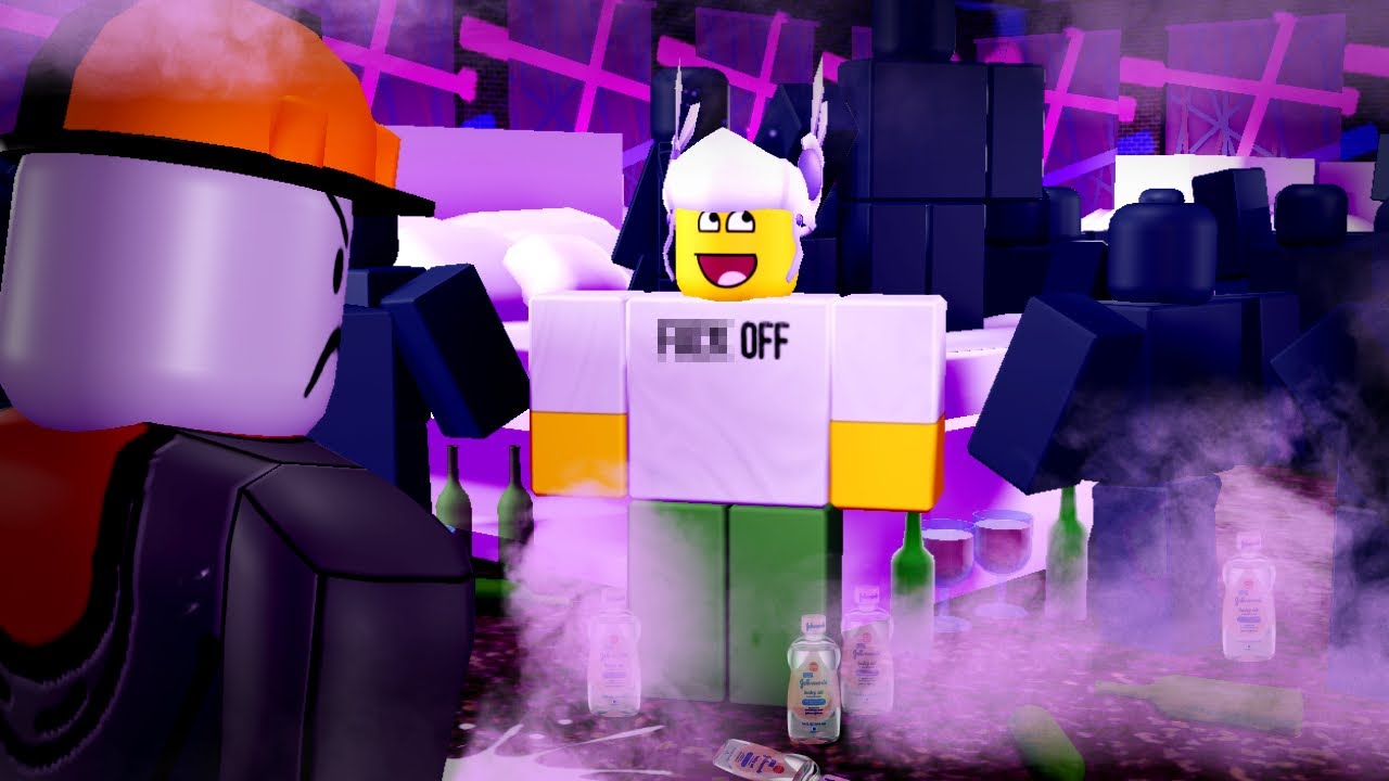 itsshull's tweet card. Getting KICKED out of Roblox Diddy Parties