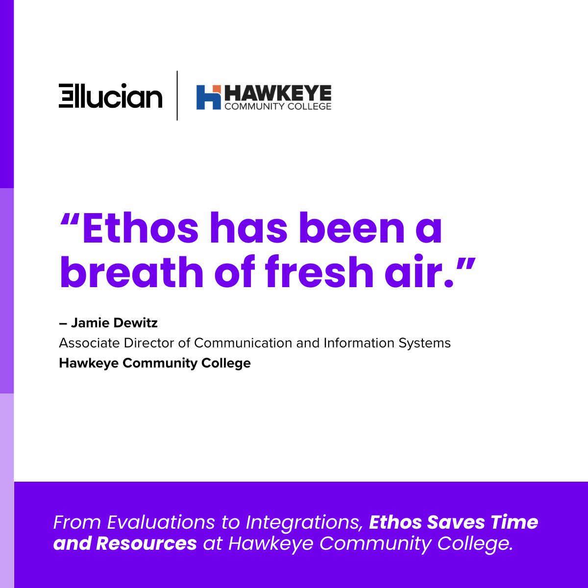 HigherEdTech1's tweet card. Ellucian