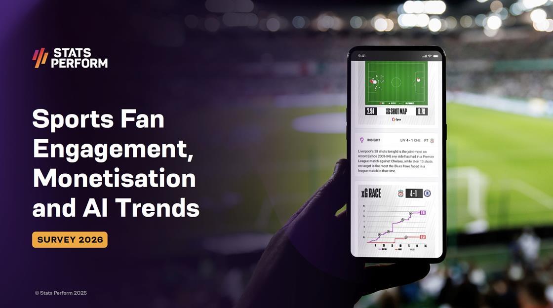 broadcast_sport's tweet card. The Sports Fan Engagement, Content Monetisation and AI Trends Report 2026 is based on the opinions of 675 sports media execs
