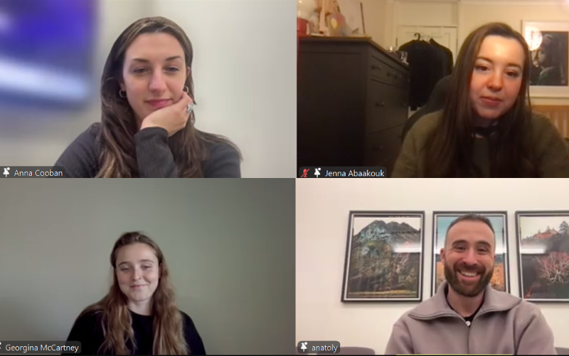 NewsAssociates's tweet card. News Associates hosted four foreign correspondents to share their stories and advice on working in the industry.