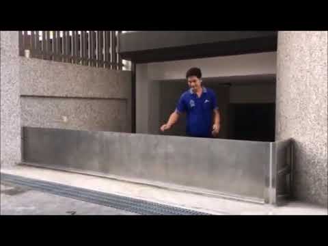 ALULOG_STOPLOG's tweet card. Hydraulic Stop Panel ผนังป้องกันน้ำท่วม