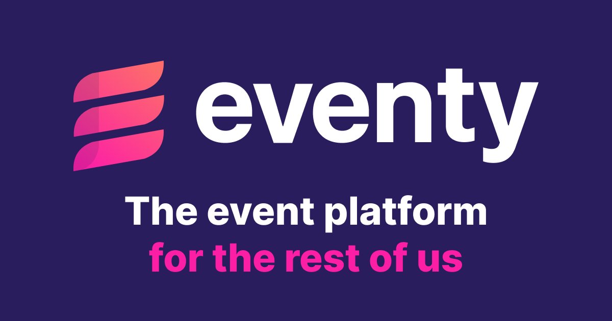 eventyio's tweet card. Eventy - User group & event software that just works