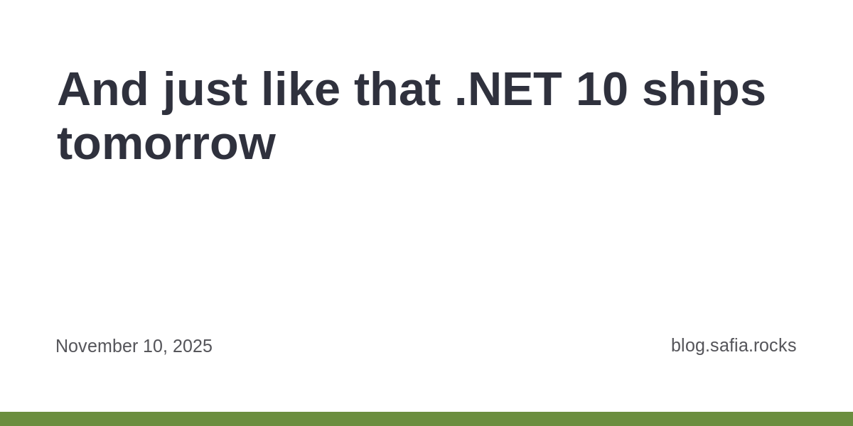 Dave_DotNet's tweet card. A look at key ASP.NET Core features shipping in .NET 10, including: model validation for Minimal APIs, OpenAPI 3.1 support with unified JSON Schema, improved integration testing with top-level...