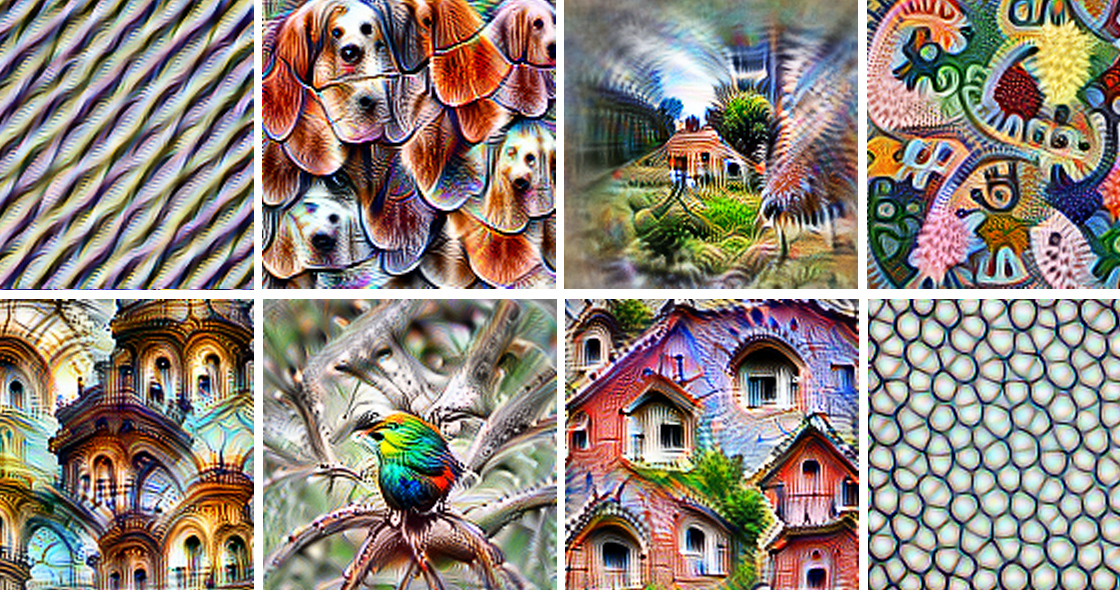 distillpub's tweet card. How neural networks build up their understanding of images