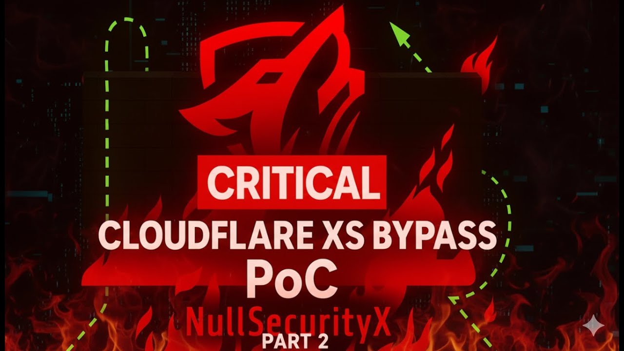 NullSecurityX's tweet card. Cloudflare WAF Bypass Part-02— How I Broke Their Filter (Critical!)