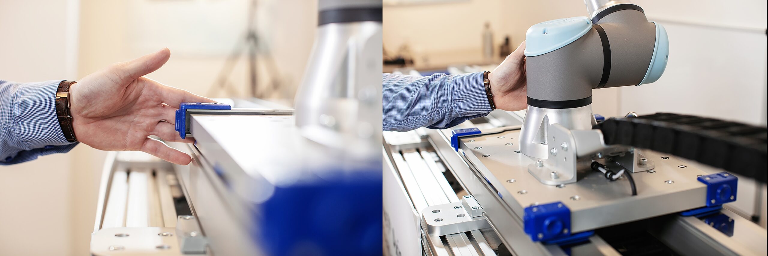 Linear_Motion's tweet card. Robot transfer units have become increasingly important to automated settings. Now, transfer units with collision detection pair with collaborative robots