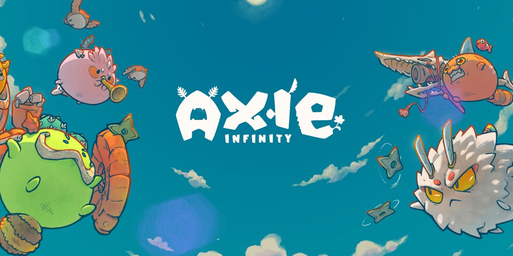 ProductHunt's tweet card. Join the blockchain gaming play to earn revolution with Axie Infinity!