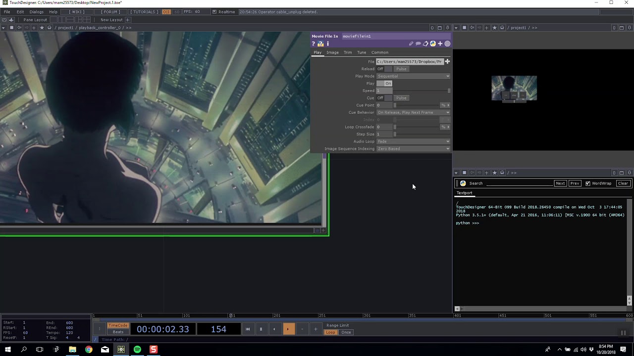 prgmmngfrppl's tweet card. Introduction to Touchdesigner - Stream 6 - Advanced Timeline,...