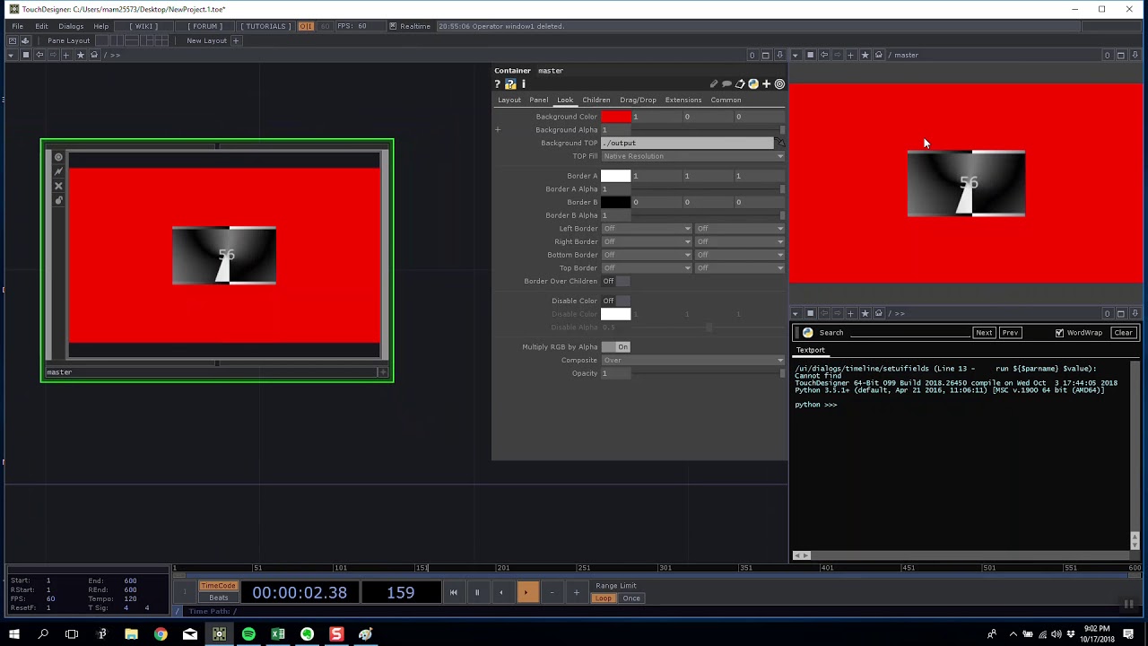 prgmmngfrppl's tweet card. Introduction to Touchdesigner - Stream part 5 - COMPS, containers,...