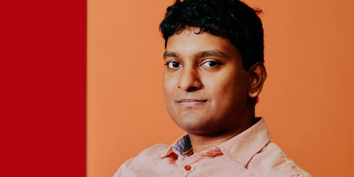 techreview's tweet card. Lerrel Pinto says the key to building useful home robots is helping them learn from their mistakes.