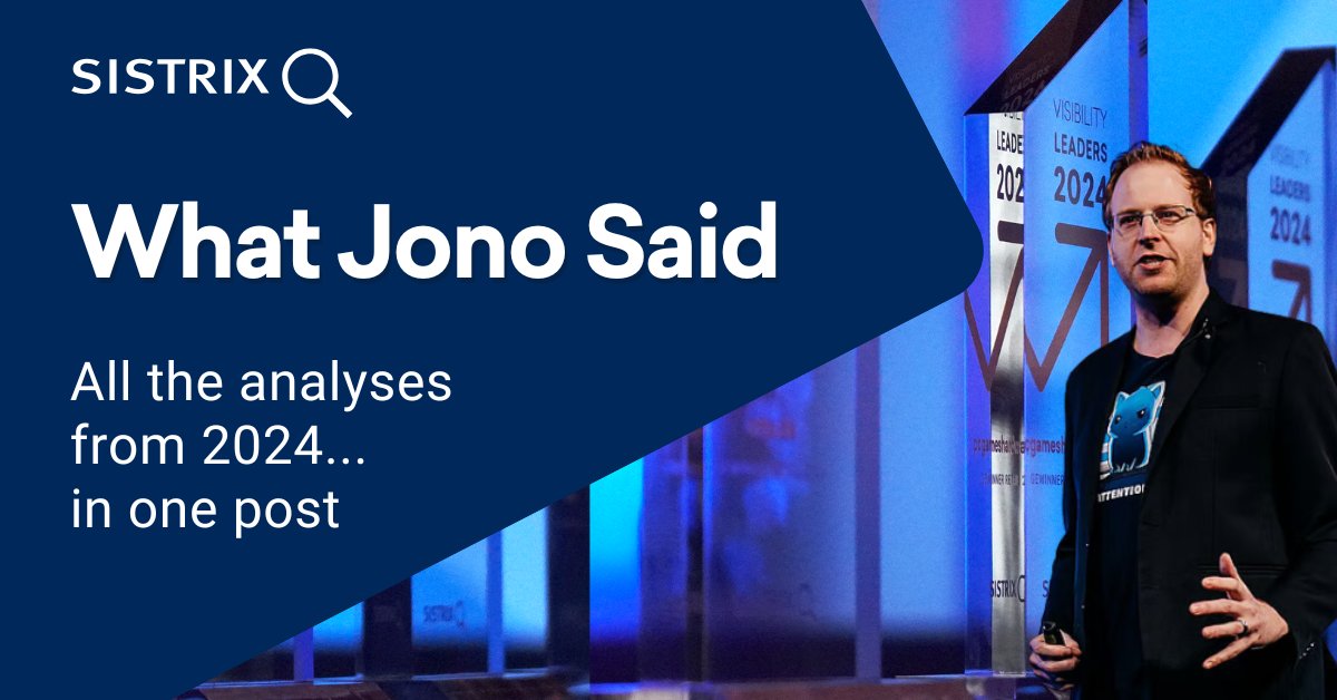 sistrix's tweet card. The SISTRIX monthly newsletter is your chance to catch up on the most important SEO-related news items of the month, curated and commented by Jono Alderson. If you subscribe, you’ll also get an...