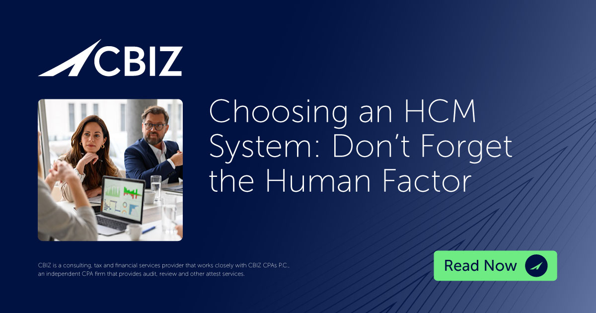 cbz's tweet card. Choosing an HCM system? Learn why user experience drives adoption, reduces errors, and ensures your platform works for every employee.