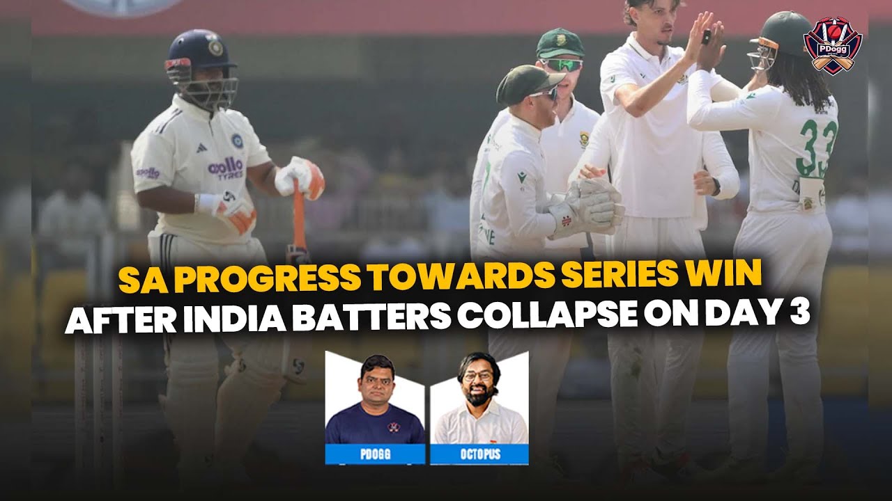 manidhonii's tweet card. SA progress towards series win after india batters collapse on day...