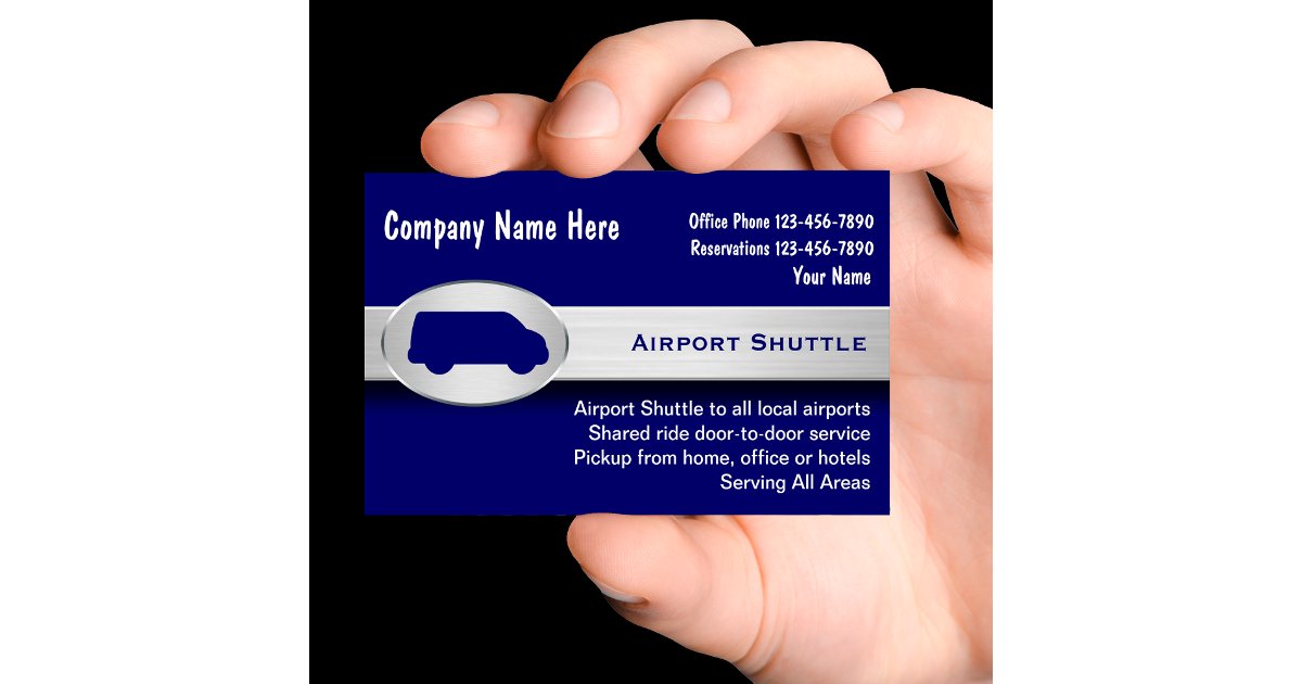 classicsdiva's tweet card. Airport shuttle service business cards with cool modern emblem and image of a shuttle van, along with a great text layout you can customize. Best business cards for themes related to car hire,...