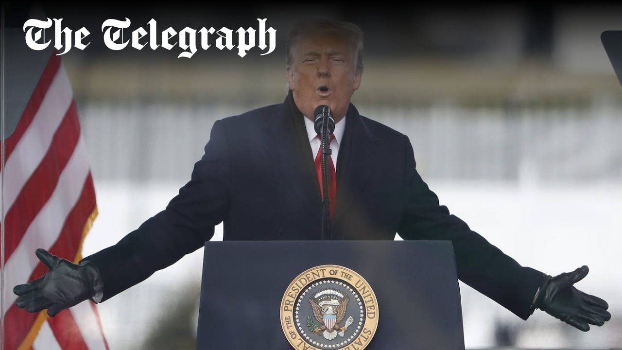 DonaldJTrumpJr's tweet card. Corporation edited footage in Panorama programme to make it seem president was encouraging Capitol riot, according to whistleblowing dossier