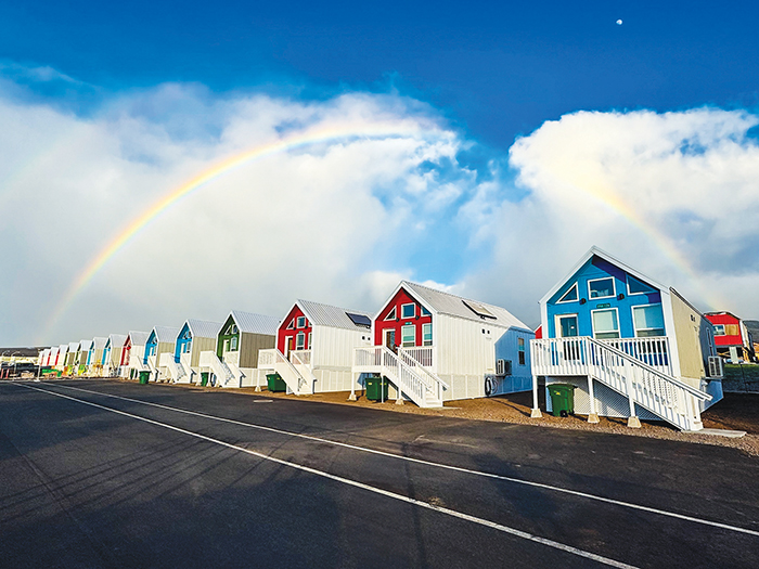 GuerdonModular's tweet card. Lessons from a FEMA-funded modular project that challenged conventional disaster-relief models — and won. On August 8,2023, dry conditions and downed power lines from high winds combined to ignite...