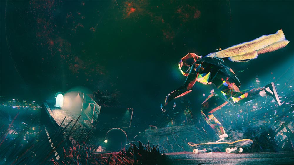 CasaPlayStation's tweet card. Skate Story chega ao PS Plus em 8 de dezembro como lançamento day one no PS5, trazendo uma experiência surreal e estilosa.