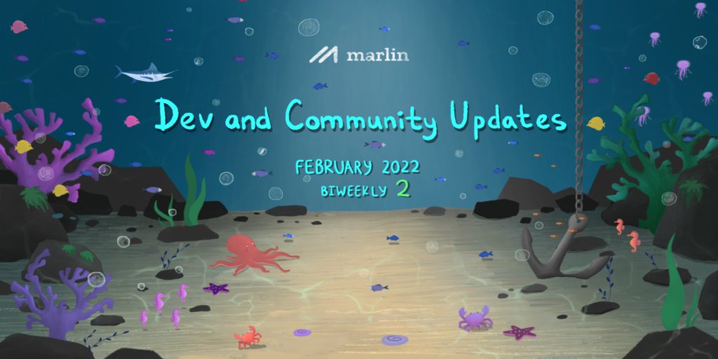 MarlinProtocol's tweet card. Here are the latest developments for the second half of February! 